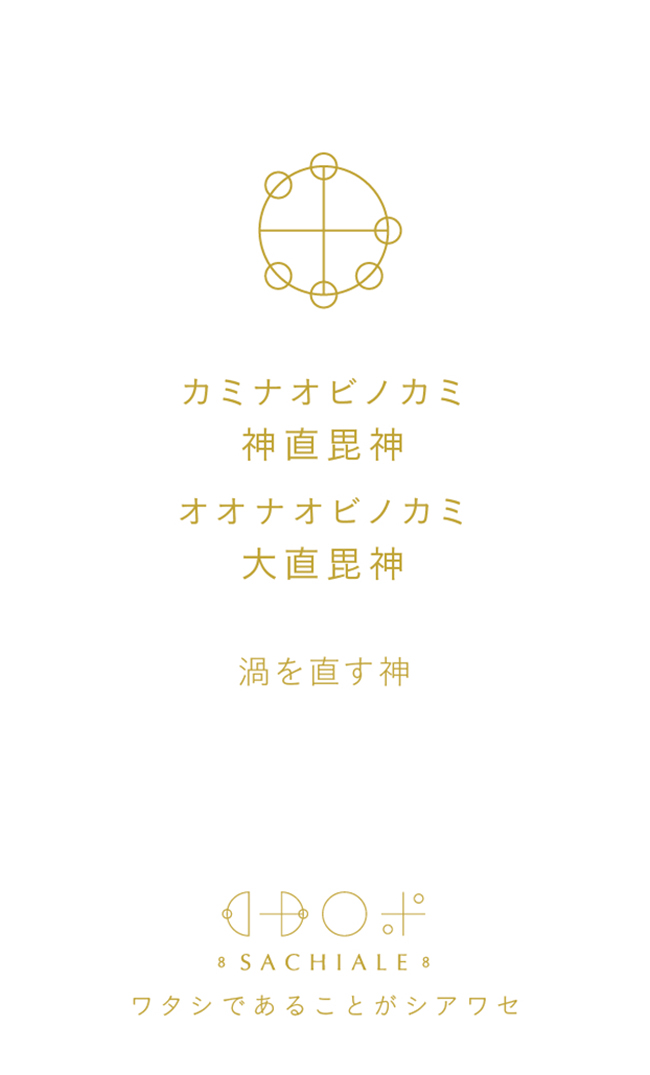 カミナオビノカミ・オオナオビノカミのカタカムナ文字カード