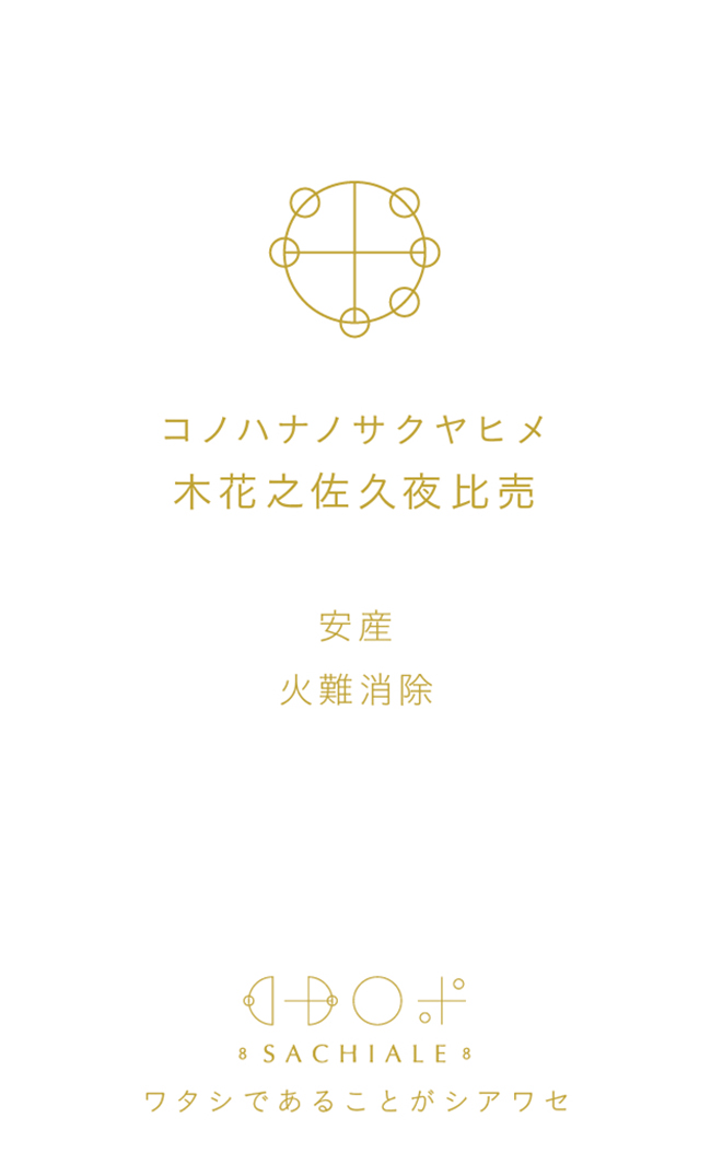 コノハナノサクヤヒメのカタカムナ文字カード