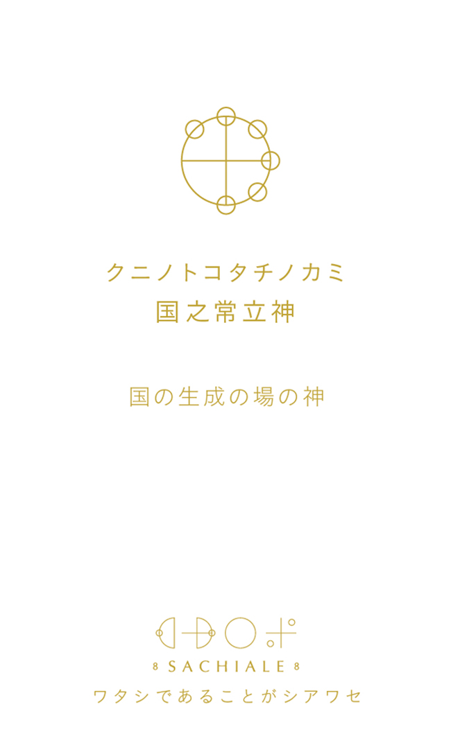 クニノトコタチノカミのカタカムナ文字カード
