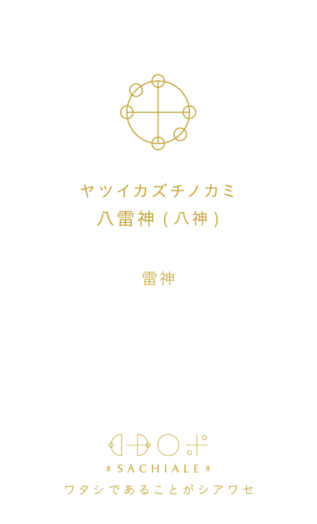ヤツイカズチノカミのカタカムナ文字カード